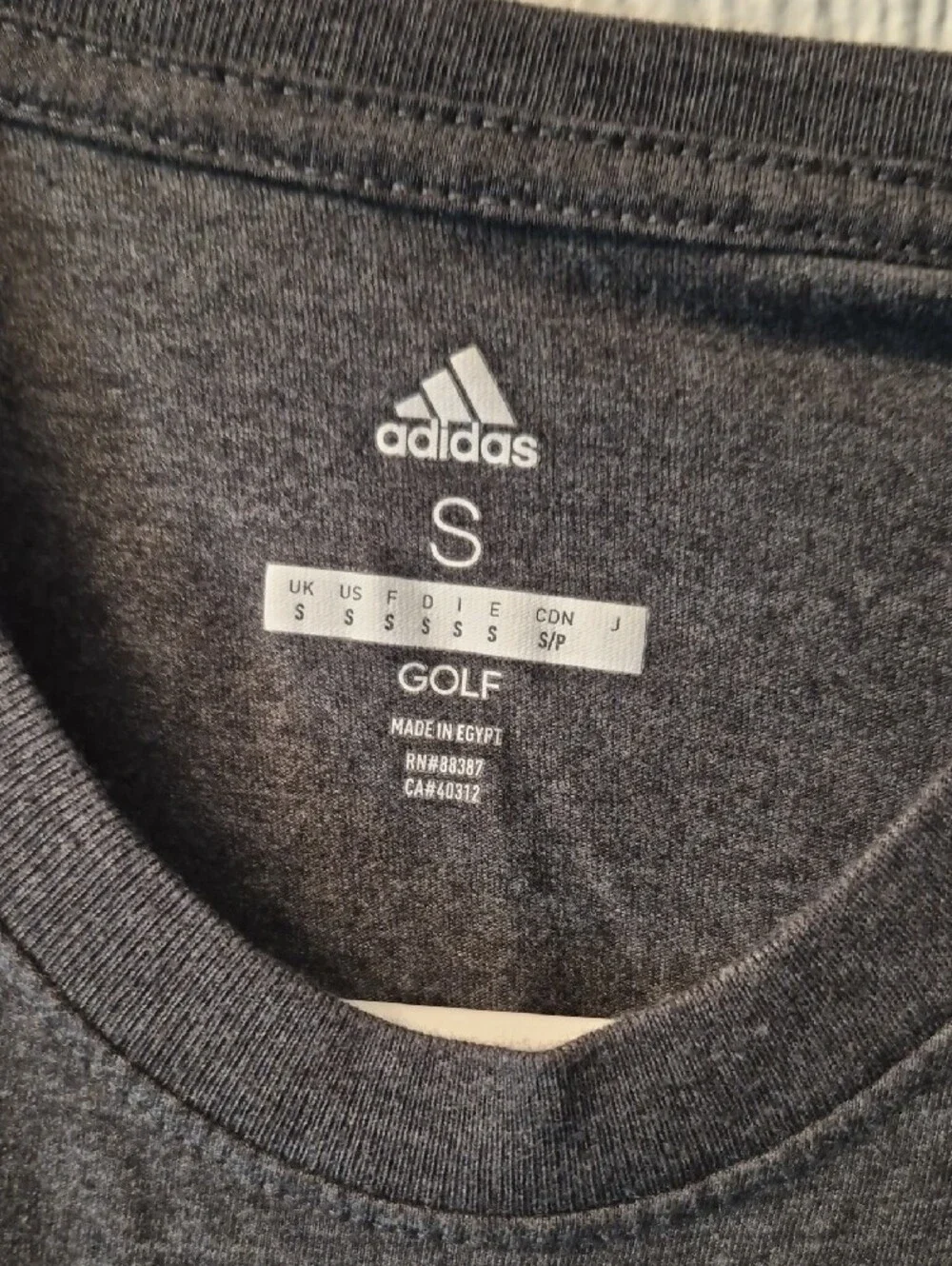 adidas Black Short Sleeve Tee with White Logo